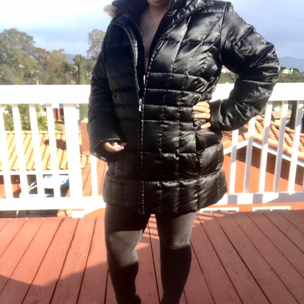 Land’s End Long Winter Maxi Coat w/ Fur Hood